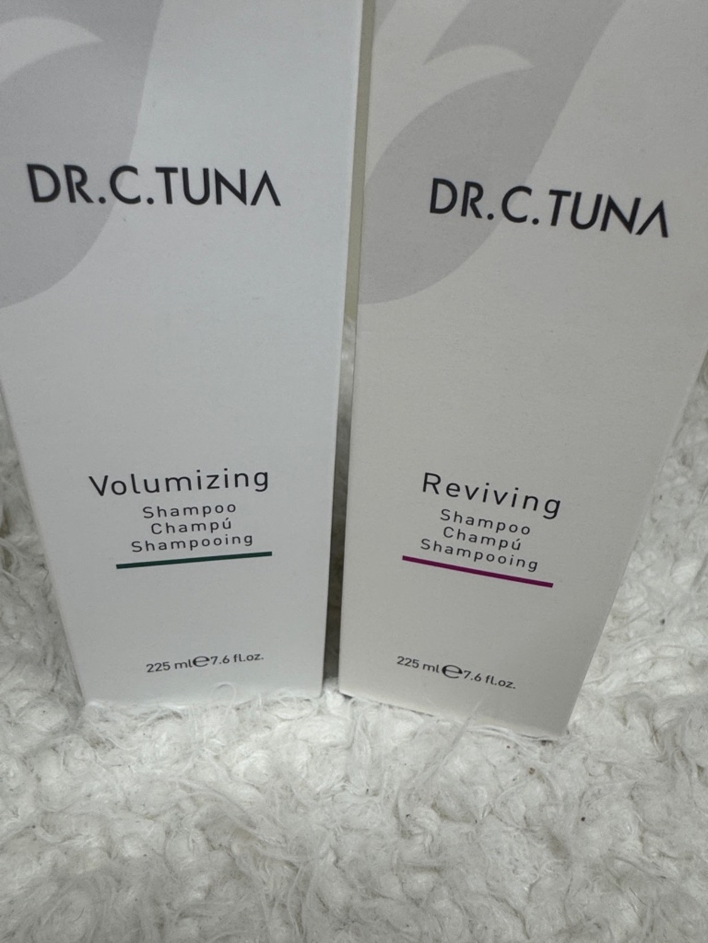 Farmasi Dr. C. Tuna Volumizing & Reviving Shampoos (white, green, purple)